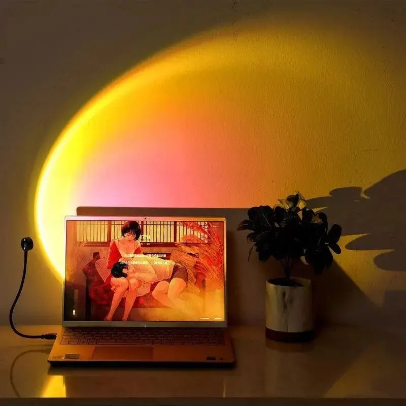 🌅 Opis produktu: USB Sunset Light – Lampa Zachodu Słońca 🌅